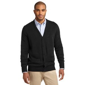 Port Authority® Value V-Neck Cardigan Sweater w/Pockets