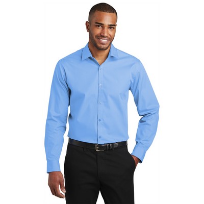 Port Authority® Long Sleeve Slim Fit Carefree Poplin Shirt