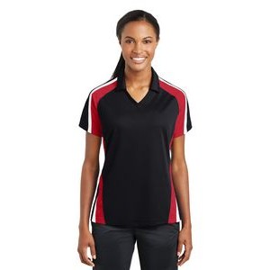 Sport-Tek Ladies Tricolor Micropique Sport-Wick Polo Shirt