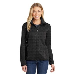 Ladies' Port Authority® Sweater Fleece Jacket