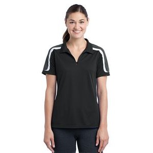 Sport-Tek® Ladies' Tricolor Shoulder Micropique Sport-Wick® Polo Shirt
