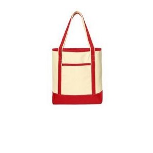 Port Authority Large Cotton Canvas Boat Tote Bag