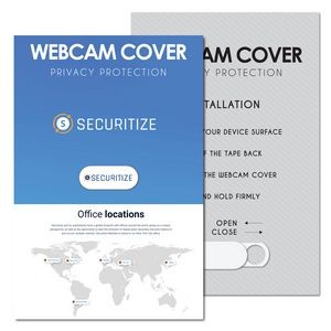 Security Webcam Cover With Custom Backer Card