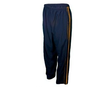 Youth Taslan Unlined Pull-On Warm Up Pant w/ Piping & Open Bottom