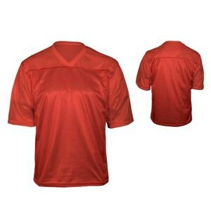Youth Light Weight Tricot Mesh Full Length Football Jersey Shirt w/ Self Neck Trim
