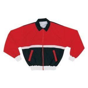 Taslan Youth Unlined Multi Sport Warm-Up Jacket w/ 3 Color Front