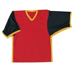 Adult Dazzle Cloth Football Jersey Shirt w/Double Yoke & Self Neck