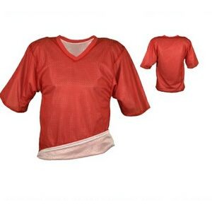 Youth Micro Mesh Reversible Football Jersey Shirt w/ Self Neck Trim