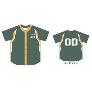 Adult & Youth Sublimated Full Button Baseball Jersey