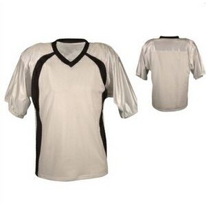 Youth Dazzle Cloth / Pro Weight Mesh Football Jersey Shirt w/ Contrast Angle Side