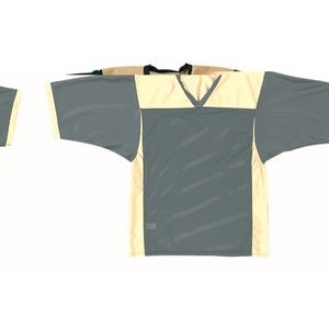 Adult Dazzle Cloth Football Jersey Shirt w/Contrast Double Yoke