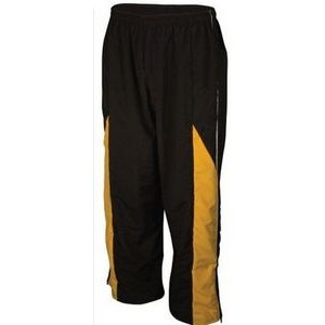 Youth 10 Oz. Stretch Double Knit Unlined Pull-On Warm Up Pant w/ Zippered Leg & Open Bottom