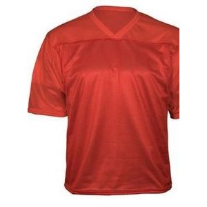 Adult Cooling Interlock Full Length Football Jersey Shirt w/Self Neck Trim