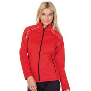 Ladies Bonded Fleece Jacket w/Contrast Piping (Union Made)