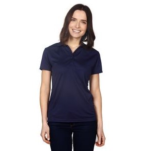 Ladies Flat Knit Collar Performance Pique Polo Shirt (Union Made)