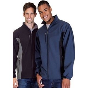 Men's Contrast Three Layer Fleece Bonded Soft Shell Jacket (Union Made)
