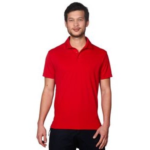 Men's Flat Knit Collar Performance Pique Polo Shirt (Union Made)