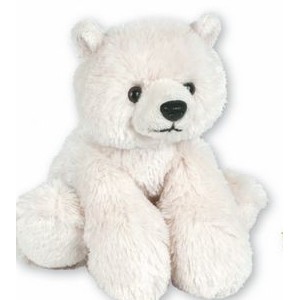 PJ Jr Snuggle Ups Posable Polar Bear Stuffed Animal
