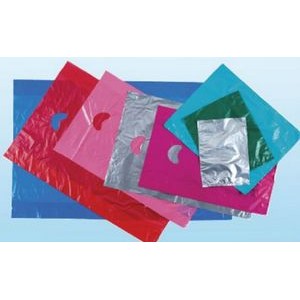 Hi Density Stock Plain Plastic Bag w/ Die Cut Handle (16