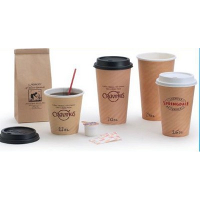 20 Oz. White Insulated Hot Paper Cup
