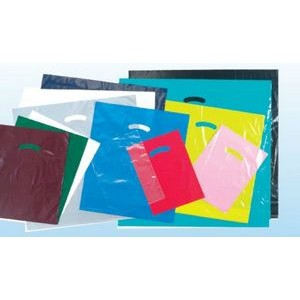 Super Gloss Low Density Die Cut Handle Bag (12"x15") PLAIN BAGS