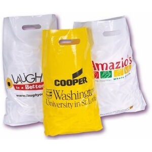 Patch Handle Bags With Bottom Gusset12"x16"+4" - 1 Color