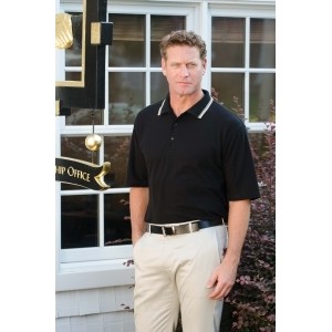 24/7 by Jonathan Corey Performance Blend Pique Polo with Fashion Collar