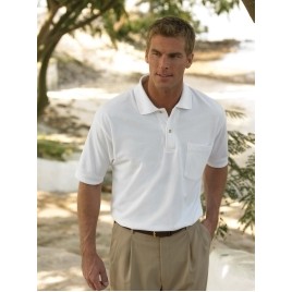Inner Harbor Men's Mainsail Short-Sleeve Pique Polo Shirt w/ Pocket