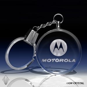 Circular Crystal Keychain