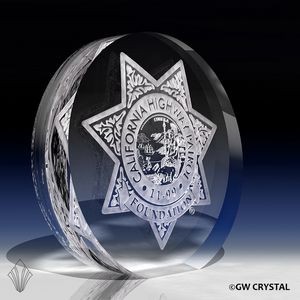 Circlet Crystal Award (10" x 10 ¼" x 2 3/8")
