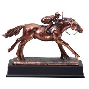Horse/Jockey - Equestrian - Race - 10-1/2" Tall