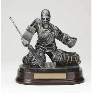 Male Goalie Ice Hockey Figure Award - 9 1/2"