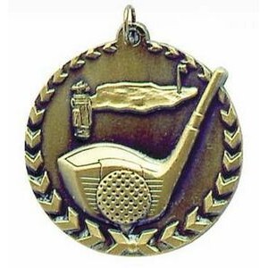 Medal, "Golf" - 1-3/4" Millennium STM