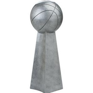 Basketball/Championship Silver Tower Resin - 14