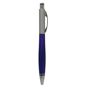 Ball Point Pen, Silver/Purple - Pad Printed