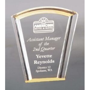 Halo Acrylic Fan Gold Reflective Award - 7