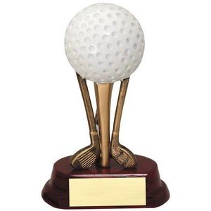 Golf Ball on Clubs - 5