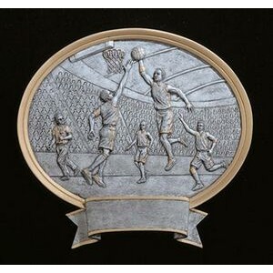 Basketball, Male Oval Sport Legend Plates - 8