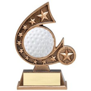 Comet Series Resin Golf Award - 5 3/4" Tall