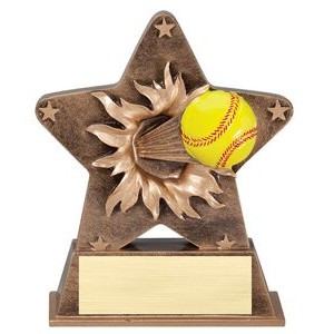 Softball Starburst Resin Award