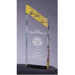 Glacier Tower Acrylic - Gold Reflective Award - 10"