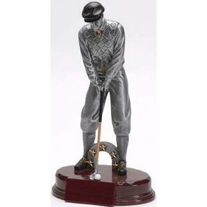 Vintage Golf, Male, Swing - Resin Figures - 8-1/2