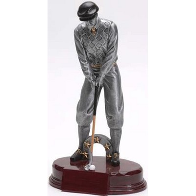 Vintage Golf, Male, Swing - Resin Figures - 8-1/2"