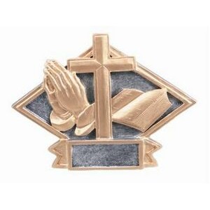 Small Diamond Plate Religious Award - 4 1/2"x6"
