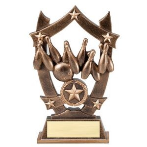 Bowling Stars Resin Award - 6 1/4"