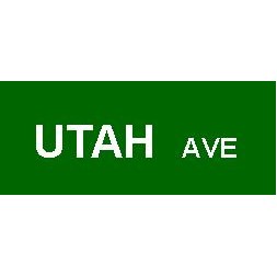 High Intensity Reflective Custom Street Sign w/reflective lettering - Green - 9" x 42"
