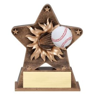 Baseball Starburst Resin Award