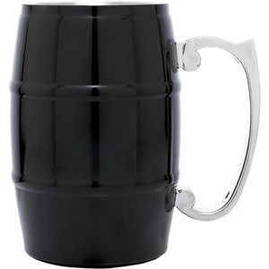Barrel Mug - Stainless Steel (Black) - 17 oz.