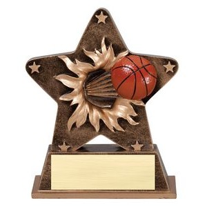 Basketball Starburst Resin Award