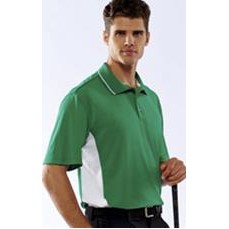 UltraClub Embroidered Men's Cool & Dry Two-Tone Polo